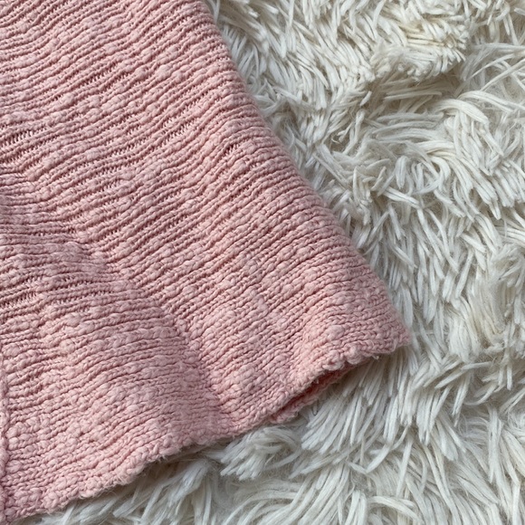 🎉HP🎉 Caslon Lace Up Sleeve Crewneck Sweater 💗 Light Pink - Picture 7 of 16